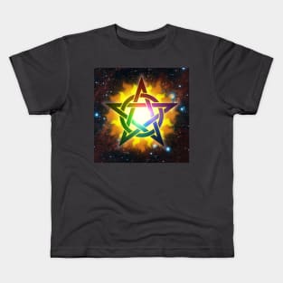 Rainbow Pentagram Kids T-Shirt